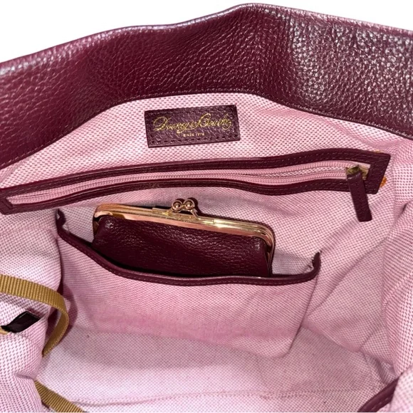 Dooney & Bourke Red Leather Bag and Wallet Set Look closely at pics - Picture 15 of 16